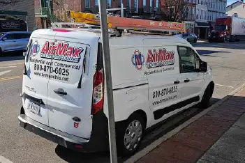 Fully equipped HVAC service truck